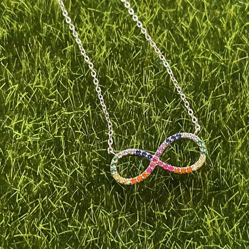 Rainbow 🌈 Infinity Necklace